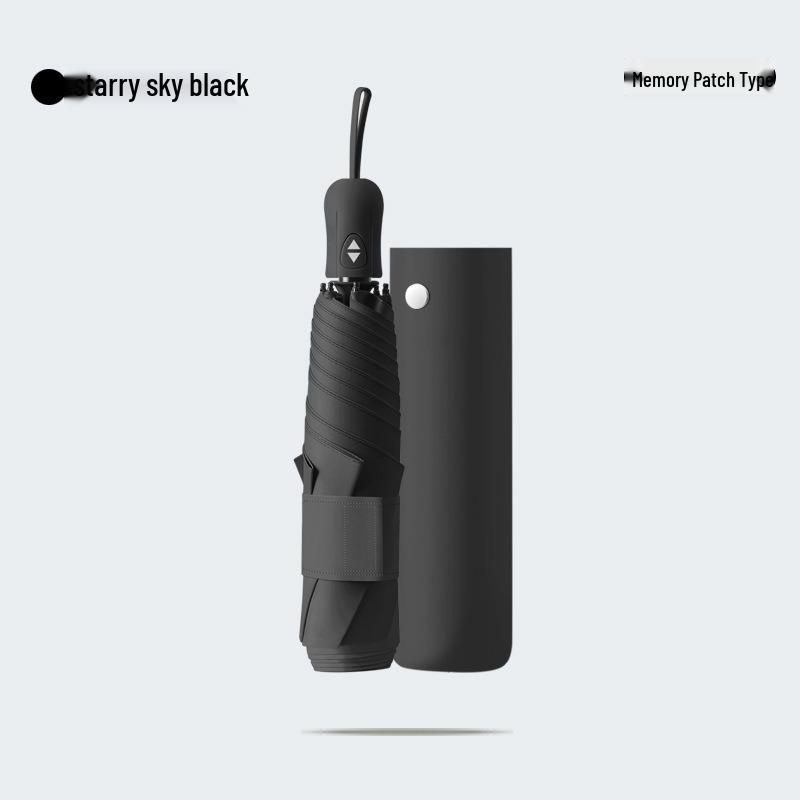 Ultra-Light Automatic Non-Folding 3-Fold Sun & Rain Umbrella with UV Protection - Unisex