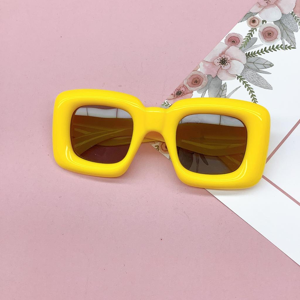 Chubby Box Box Fashion Personality Internet Celebrity Fan Children'S Sunglasses Recessed Style Sunglasses