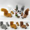 Mini-Simulation Eichhörnchen Tierornament Weihnachts-Tischdekorationen Kindergeburtstagsgeschenk Niedliche Eichhörnchen-Miniaturen Basteln