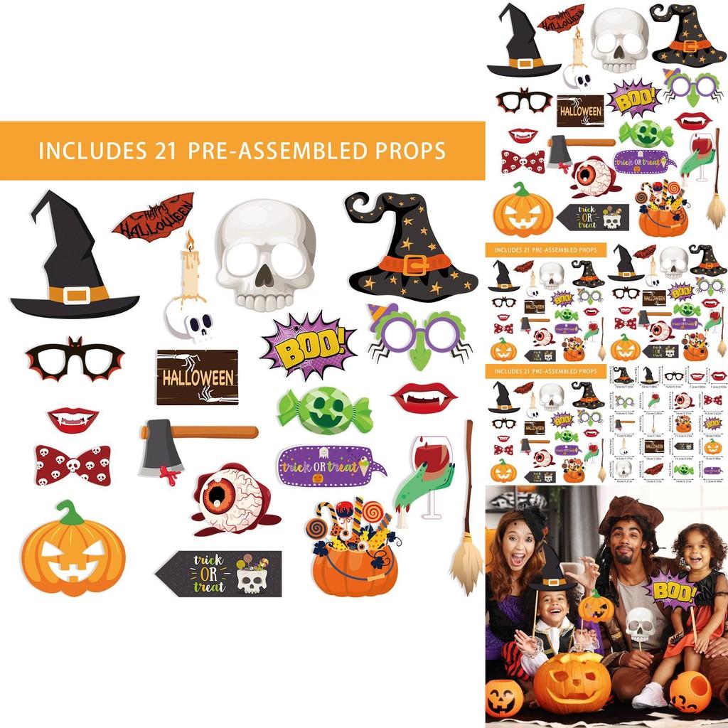 Halloween Skelett Kürbis Foto Requisiten Mit Papiermaterial Für Partydekoration