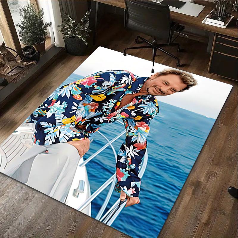 1 Stück Johnny Teppich - Heimteppich Büro Dekorativer Teppich Für Wohnzimmer Schlafzimmer Fußmatte Bodenteppich Computerstuhl Bereichsteppich