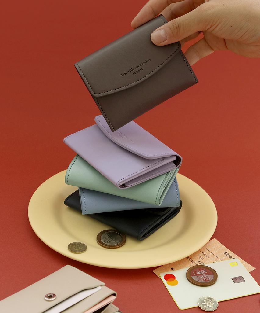 Iconic Journey Half Wallet 6 Colors Card Holder Pouch