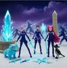 @ 5-9pcs/Set Anime Kpop Demon Hunters Action Figure Toy Derpys Tiger Rumi Mira Zoey Sussy Figurine Collection Doll For Fans Gift