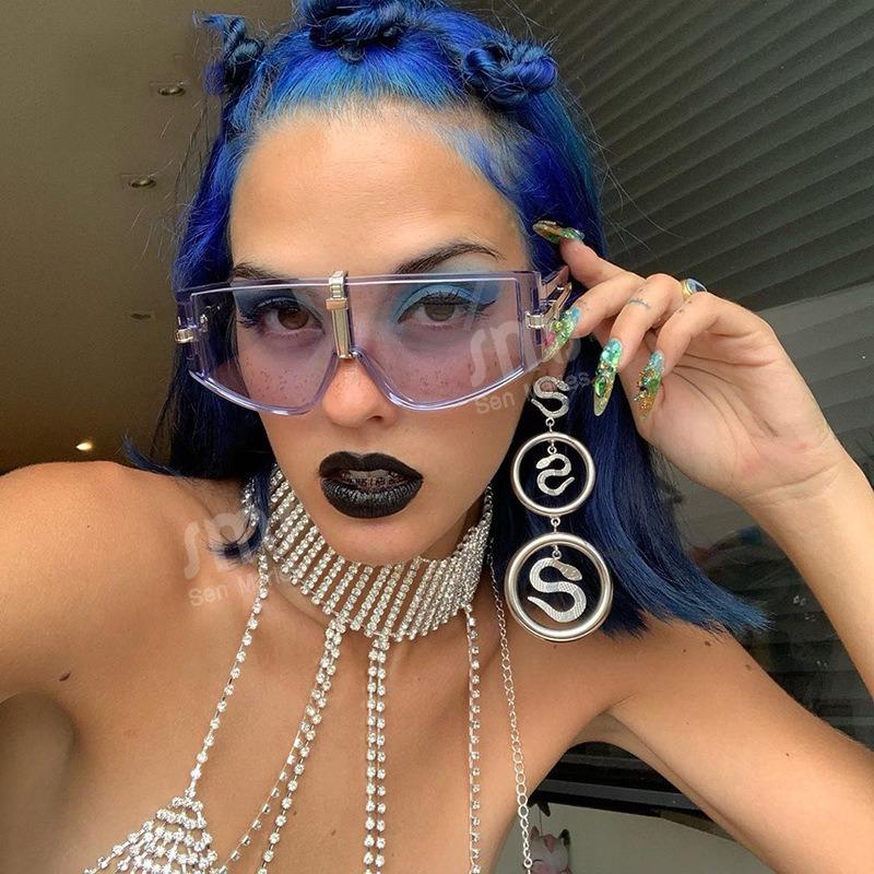 Rimless Double Bridge Sunglasses Men Brand Sun Glasses Women Vintage Fashion Square Shades Male Female Gradient UV400 Eyewear