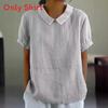Casual Cotton Short Sleeve Shirt With 3d Pattern For Summer Wear
