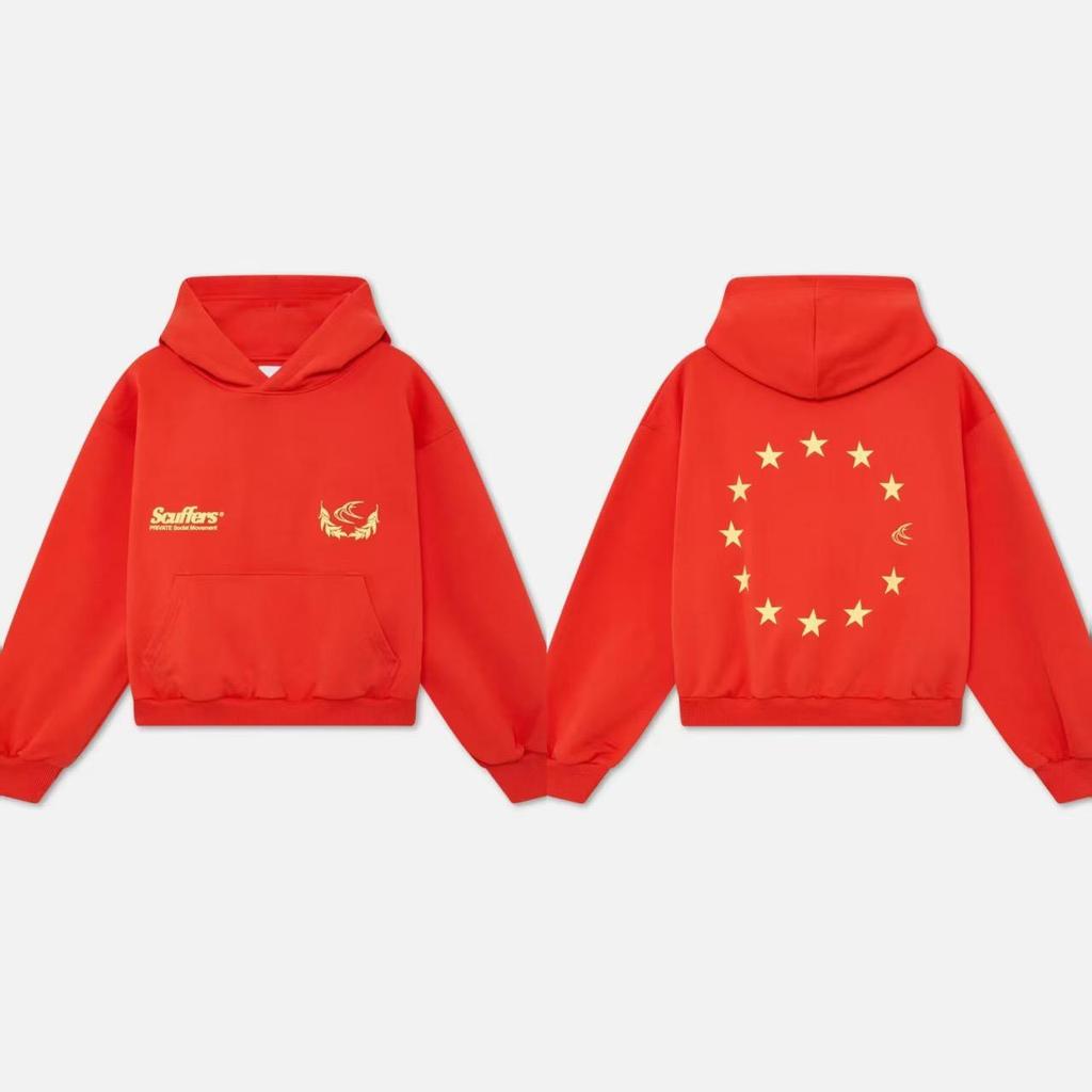 STREETRICH American Retro Casual Loose Trendy Brand Letter Hoodies Jackets Harajuku Aesthetics Punk Simple Versatile Classics Hoodies