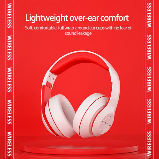 1 set căști fără fir Compatibil cu Bluetooth 5.1 Bas puternic Design ergonomic Stereo Surround Culoare conflictuală