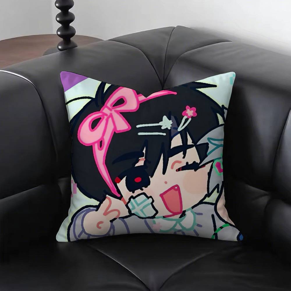 Cool Anime Boy Ivan Lapel Pillow Case Square Bedroom Sofa Leisure Comfort Cushion Car Living Room Home Decoration