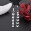 Silver-plated Earrings S925 Silver Earrings Simple Silver-plated Phoenix Tail Chain Earrings Gift for Girls