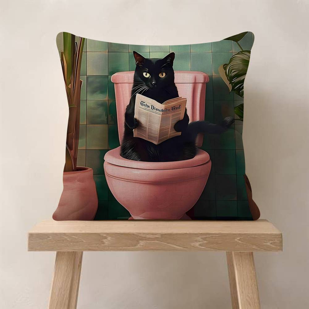 Cute Cat Pillow Gift Home Office Decoration Bedroom Sofa Car Cushion Cover Case x