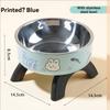Gamelle pour chat à pied haut, protection du cou, gamelle pour chat, gamelle pour animal de compagnie en acier inoxydable, antidérapante et antichoc, gamelle pour chien, ustensile de nourriture pour chien