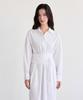 The Ello Feminine Wrap Tie Dress (Ivory)