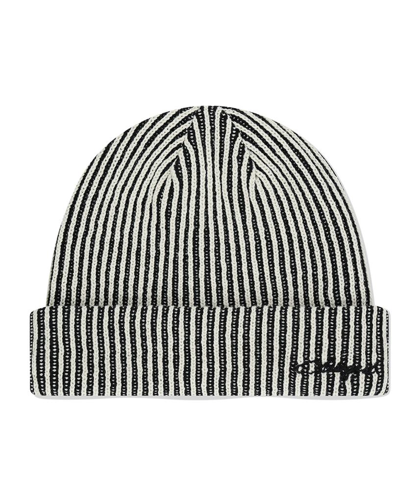 MAHAGRID Contrast Beanie Ivory(Mg2Efmab36A)
