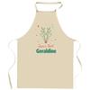 Tablier de cuisine - Planetee Joyeux Noël Géraldine Cerf - Coton résistant - Impression française DTG - Liens ajustables
