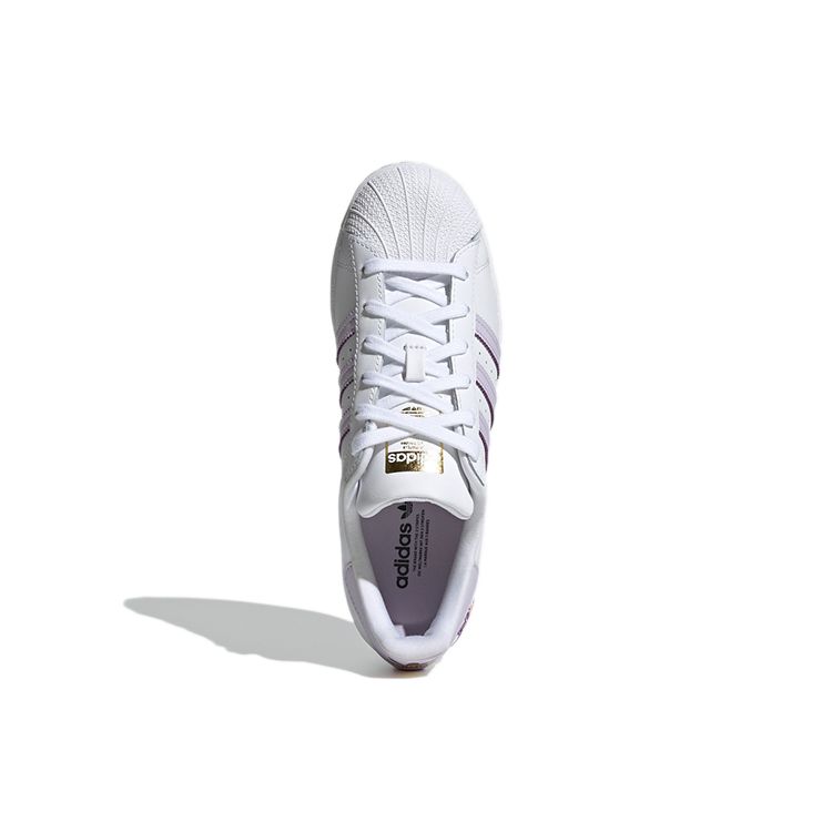 adidas Superstar White Purple Tint Women Sneakers Cloud-White Matte-Gold GZ8143
