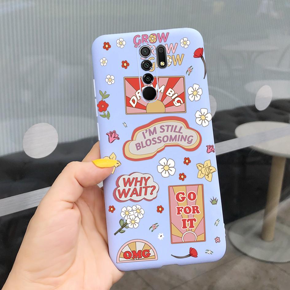 For xiaomi redmi 9 Case Silicone Daisy Cactus Phone Back Cover For Redmi 9 Prime Soft Case For Xiaomi Poco M2 M 2 Reloaded Coque