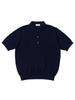 VERNO 26Ss Waffle Polo Knit Navy