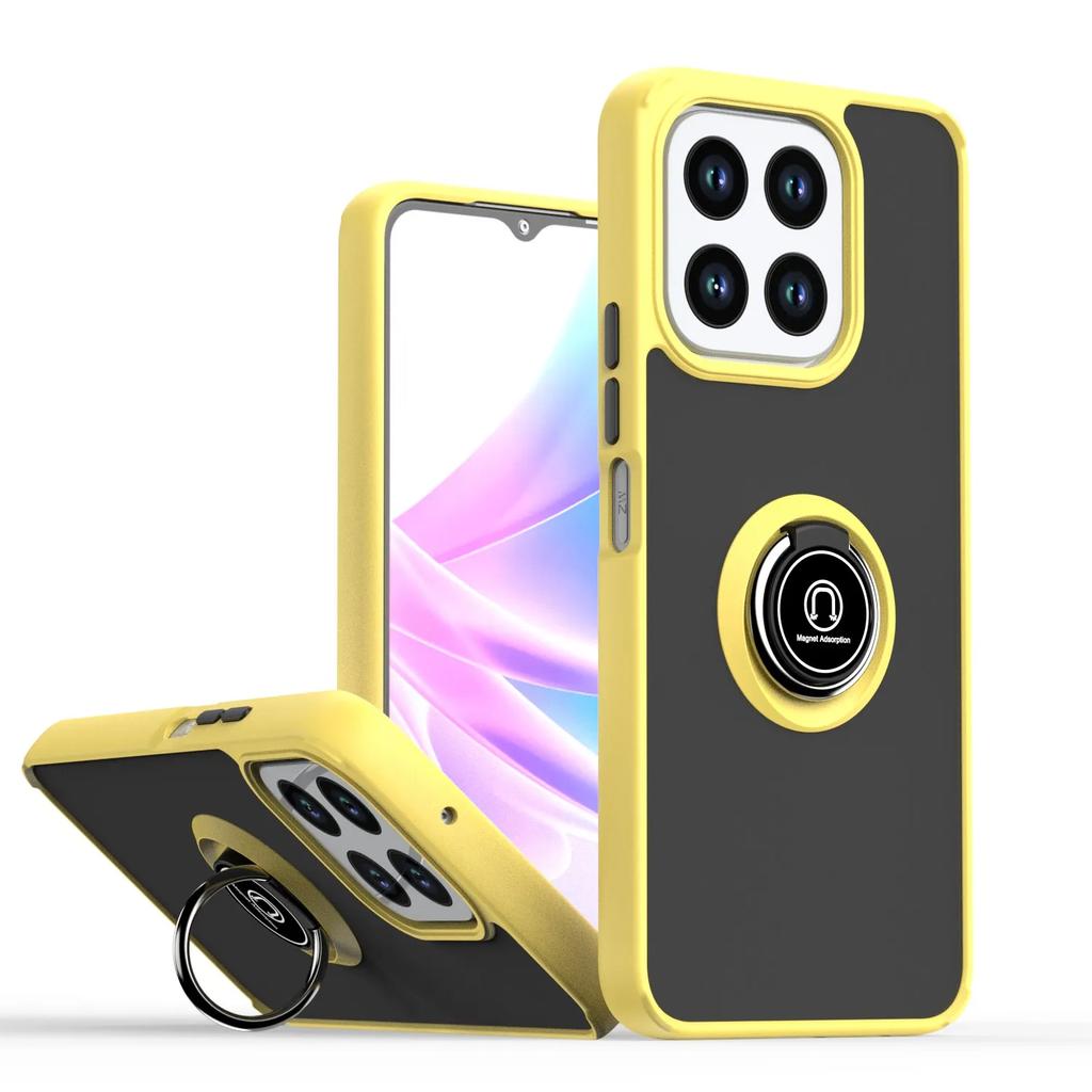 Armor Matte Case For ZTE Blade A35 A55 Cover Ring Magnetic Stand Holder Shockproof Coque Fundas