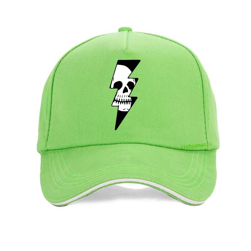 Thunder Skull Badge Lightning Skull  Baseball Cap Fashion Casual Unisex Snapback Hats Summer Adjustable Dad Hat