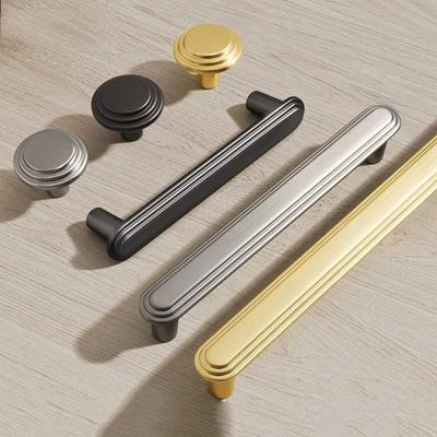 Zinc Alloy Cabinet Handles Solid Construction Durable Drawer Handles Solid Color Door Knobs Door Cabinet Cabinet Hardware