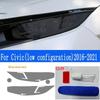 Car Headlight Protective Tint Film Smoke Black Transparent TPU Transparent Sticker For Honda Civic 10th 2016- Accessories