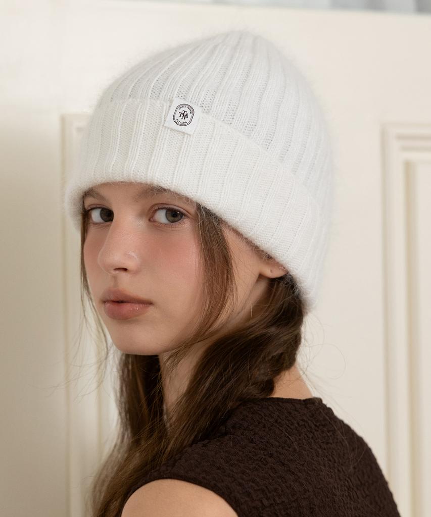 Tatiana Rabbit Fur Blend Ribbed Beanie Ht8211 3 Colors