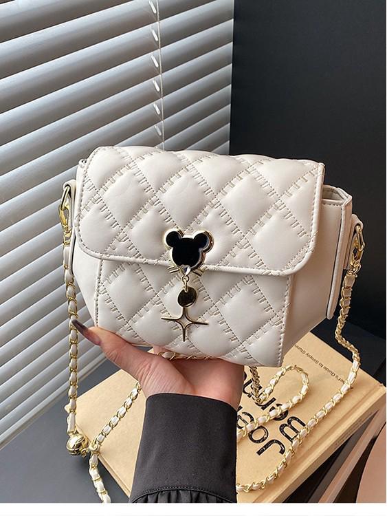 Women's Diamond Pattern Crossbody: 2025 Spring/Autumn Underarm Chain Shoulder Bag Handbag