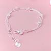 NEW Fine Original Luxury   Charm Chain Bracelets for Women Party Wedding Engagement Jewelry Gifts 20cm