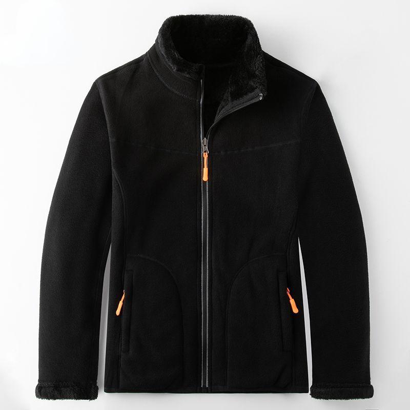 Dubbelzijdig Draagbare Fleece Jas voor Mannen Warme en Dikke Fleece Jas