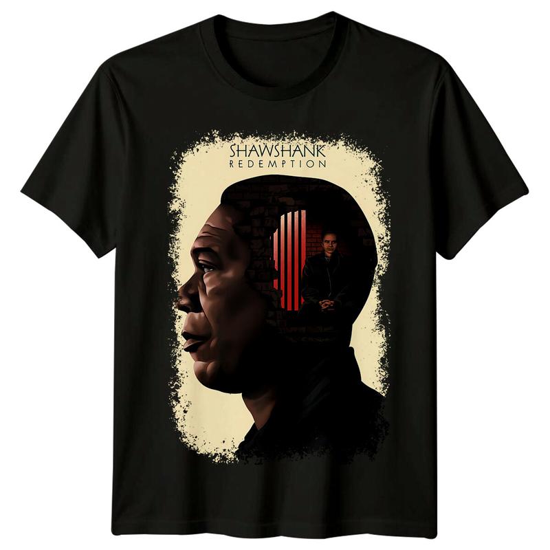 The Shawshank Redemption (1994) Movie Poster Inspired Unisex T-Shirt Retro 80s Tee