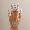 Hand Jewelry Gothic Finger Bracelet Punk Punk Nail Rings New Finger Wrist Chain Bracelets  Women