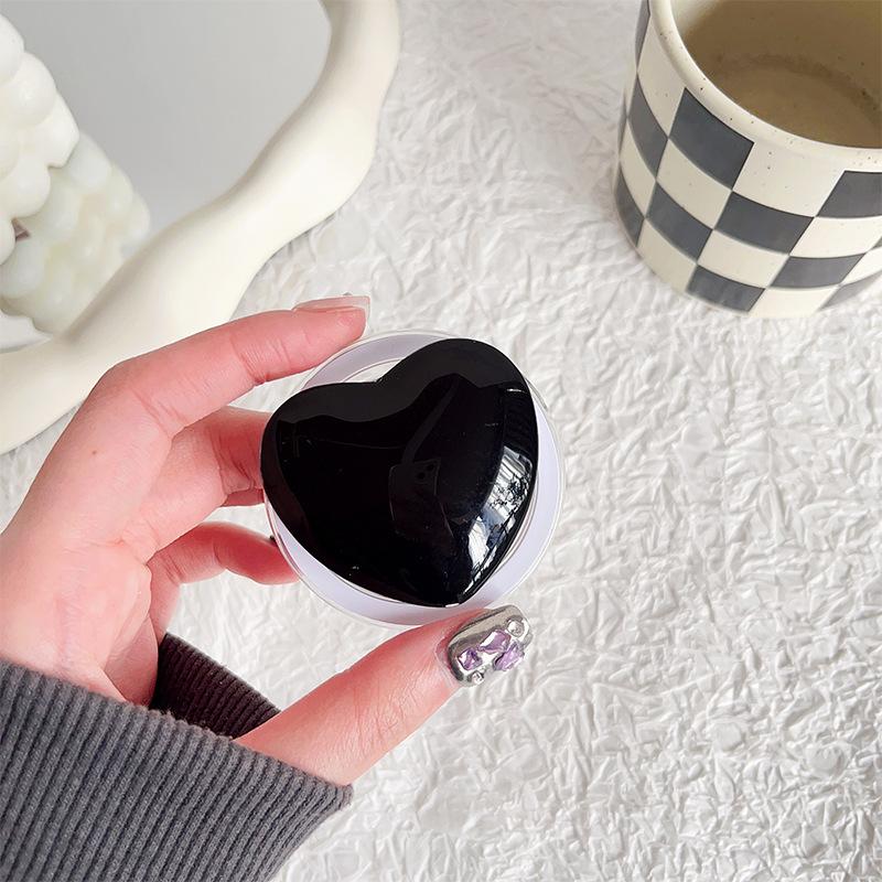 Solid Color Glass Love Mobile Phone Airbag Bracket Magnetic Attraction Removable Wind Watching Drama Desktop Support Portable Telescopic