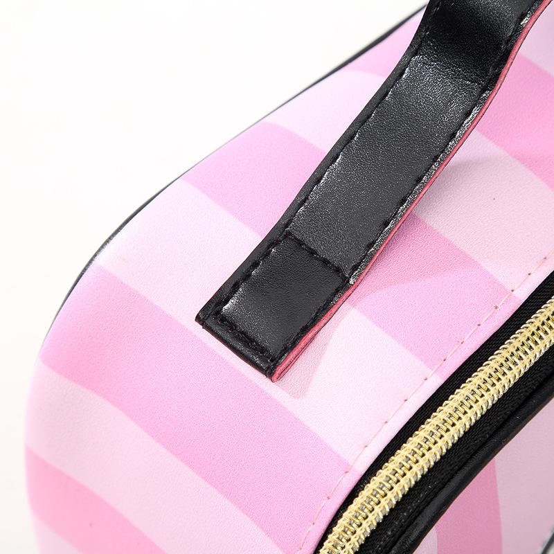 Leather Portable Women Cosmetic Bag Multifunction Travel Toiletry Storage Organize Handbag Waterproof Female Makeup Case