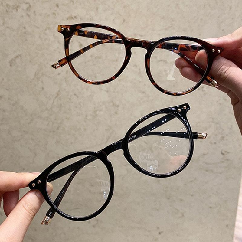 Unisex Vintage Round Optical Glasses Frames Anti Blue Light Eyewear Transparent Spectacle High Quality for Women Men