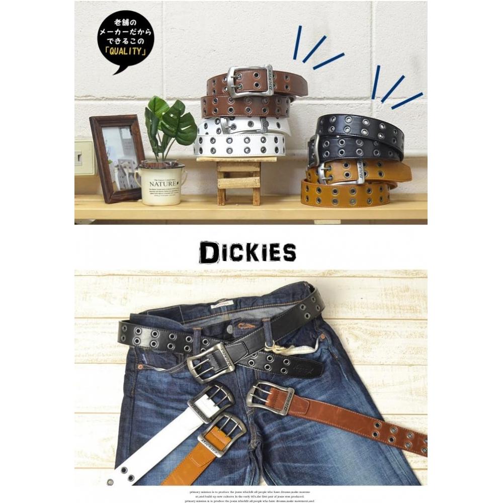Dickies Double Pin Pu Leather Belt White Ds0126c