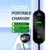 Portable 7KW 32A Type 2 EV Charger 5M/10M Single Phase CEE 3PIN EU Plug LCD Color Screen Car Electric Charger with Handbag