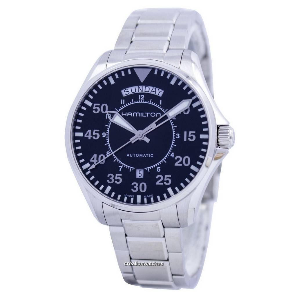 Hamilton Montre Pilot Day Date Aviation Automatique H64615135 pour homme