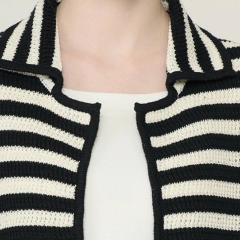 Bcbg Stripe Open Knit Cardigan B6m3g170