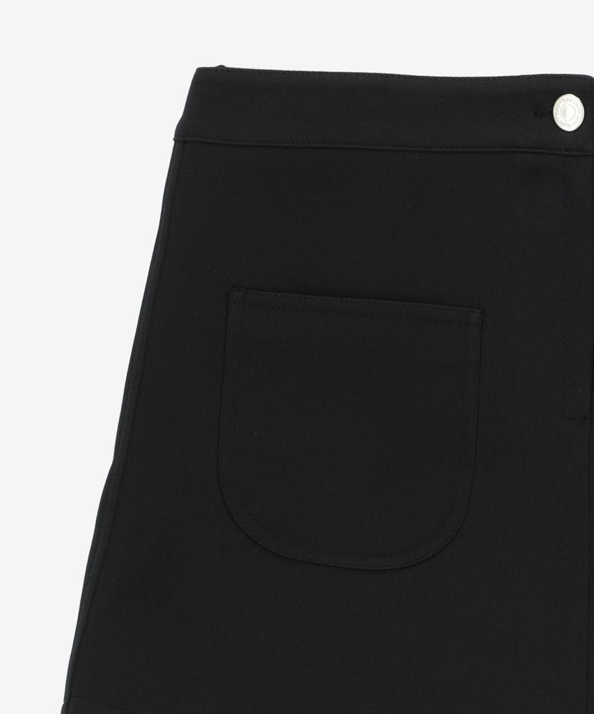 Curege Two-Pocket Twill Mini Skirt - Black / Vescju188Pl00079999