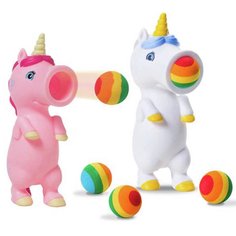 Kleurrijke Leuke Eenhoorn Knijpbal Schieter Schuimballen Kinderspel Fidget Speelgoed Autisme Sensorische Stressverlichting Draagbaar Gadget Speelgoed
