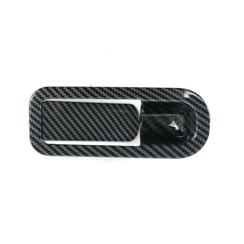 For Mercedes Benz C Class W206  Co-pilot Glove Box Switch Frame Carbon Fiber Pattern Stickers Cover Interior Car Accessories