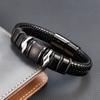2026 New Style Domineering Hand-woven Combination Accessory Stainless Steel Men's Leather Bracelet Fashion Man Jewelry Wholesale