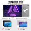 Coque + Verre Trempé pour Lenovo Tab M10 FHD Plus (2e Gen) avec Support Rotatif - Bleu Marine