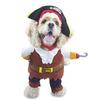Funny Pet Clothes Pirate Dog Cat Costume Suit Corsair Dressing Up Party Apparel Clothing for Cat Dog Plus Hat Pet Dog Costume