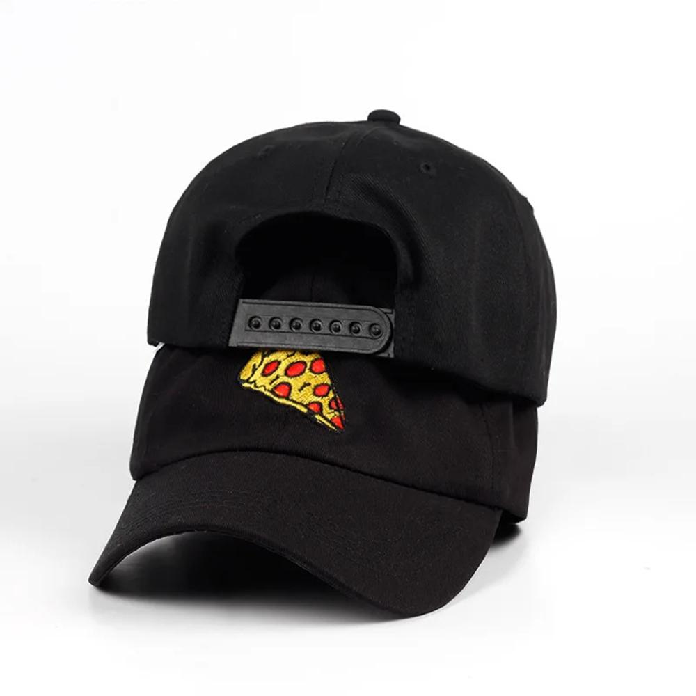 Pizza Stickerei Baseballkappe Unisex Verstellbar Papa Hut Für Damen Herren Mode