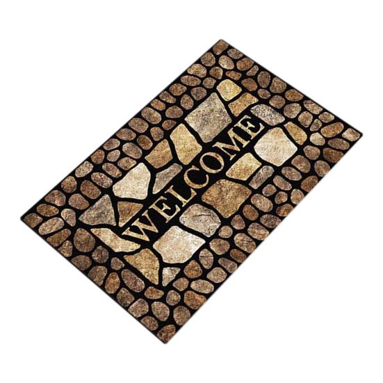 Welcome Non Entryway Rug Slip Absorbent Floor Mat Indoor Outdoor Entrance Doormat
