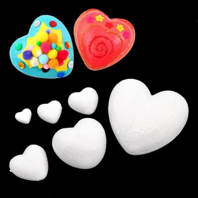 Witte Schuim Polystyreen Modellering DIY Knutsel Hartvorm Party Decor
