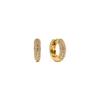 Boucles d'oreilles anneaux Shertz Pave Cubic Bold One-Touch (14k)