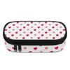 Pencil Pouch Large Capacity Easy Open Zipper 300D Polyester with Main Pocket Mesh Layer and Removable Pen Divider for Boys Girls