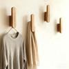 5 stuks Houten Haken Sterke Draagkracht Entree Gang Kapstok Badkamer Slaapkamer Deuropening Opberg Organizer Multi-haak Ontwerp Ruimtebesparend